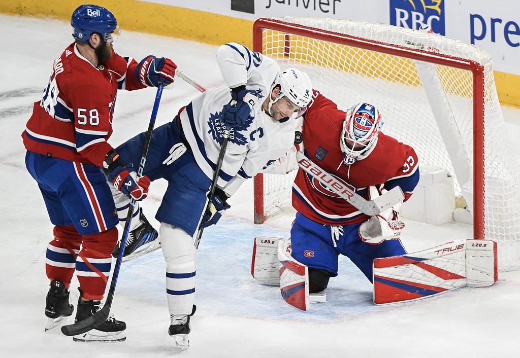 Pitlick scores in overtime and the Canadiens defeat the Maple Leafs 3-2