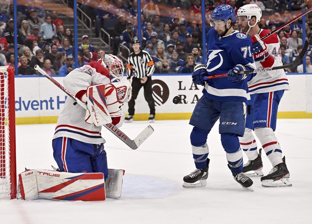 Hagel marque deux buts et le Lightning bat le Canadien 5-3; Drouin cloué au banc