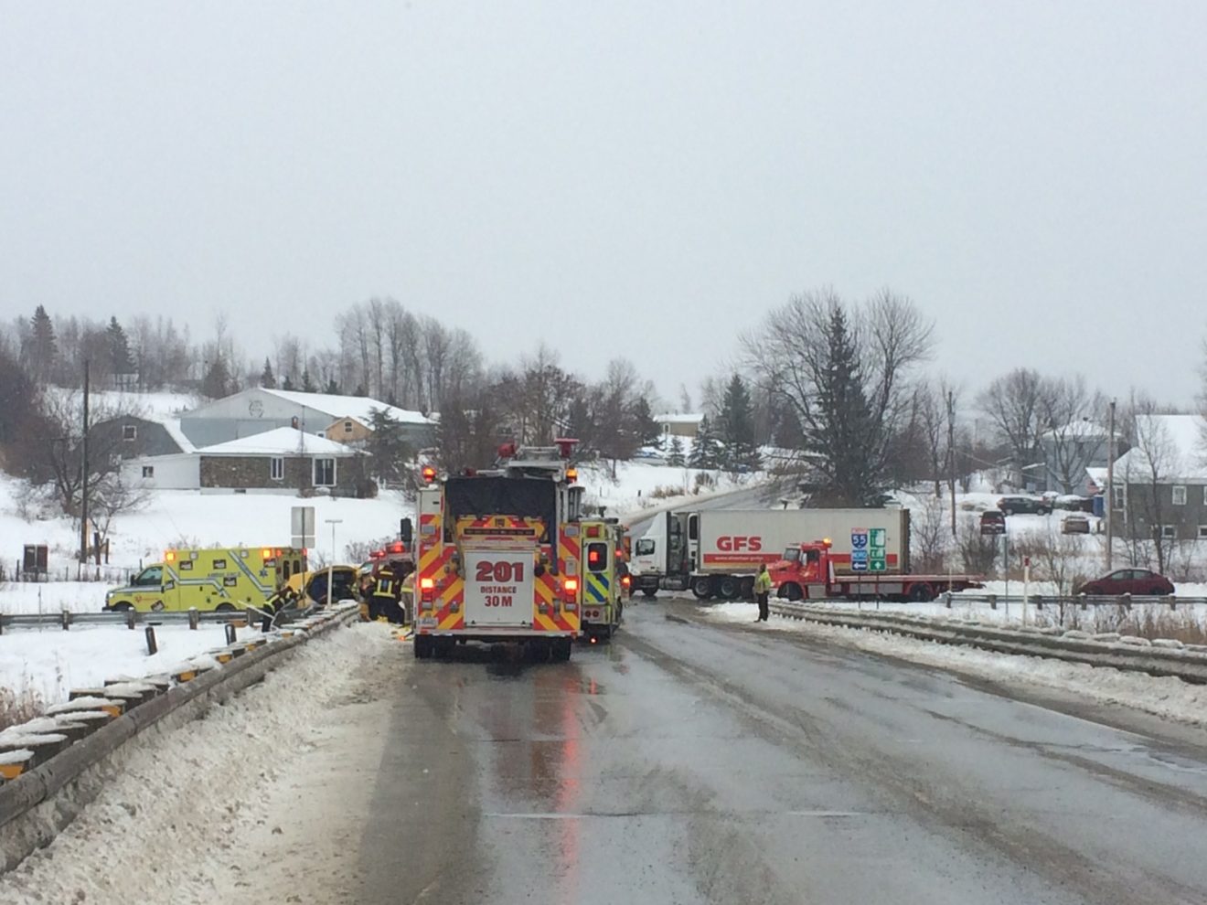 Grave accident à SainteCatherinedeHatley Le Reflet du Lac
